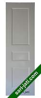 Harga pintu panel solid raised bevel 3 kotak dari kayu jati perhutani III, desain tipe SRP 3A3 murah