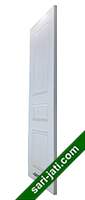 Harga pintu panel solid raised bevel 3 kotak dari kayu jati perhutani III, desain tipe SRP 3A3 murah