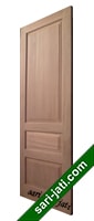 Daun pintu panel solid kayu merbau dibevel 3 kotak  SRP 3A3