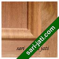 Harga pintu panel solid raised bevel 3 kotak dari kayu merbau, detil desain tipe SRP 3A3 murah