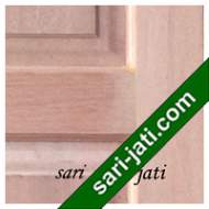 Harga pintu panel solid raised bevel 3 kotak dari kayu kamper, detil desain tipe SRP 3A4 murah