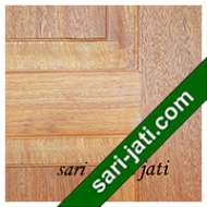 Harga pintu panel solid raised bevel 3 kotak dari kayu merbau, detil desain tipe SRP 3A4 murah