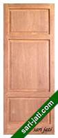Harga pintu panel solid raised bevel 3 kotak dari kayu merbau, desain tipe SRP 3A8 murah