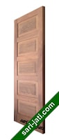 Pintu Panel Solid Raised Dibevel Kayu Merbau SRP 5A7