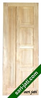Pintu panel solid raised kayu jati perhutani I SRP 5A8