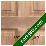 Detil Pintu Panel Solid Raised Dibevel Kayu Jati Perhutani I SRP 6A3