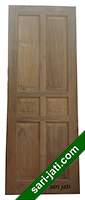 Pintu Panel Solid Raised Dibevel Kayu Jati Perhutani I SRP 6A3