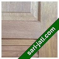 harga pintu garasi, pintu panil jalusi tanam 1 kotak dari kayu merbau, detil desain tipe  SLP 1A1 murah
