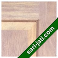harga pintu garasi, pintu panil jalusi tanam 1 kotak dari kayu merbau, detil desain tipe  SLP 1A1 murah
