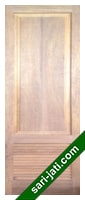 Daun pintu kayu merbau 1 kotak panil jalusi tanam model SLP 1A1
