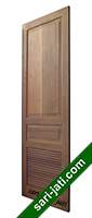 Daun pintu kayu merbau panil jalusi tanam model SLP 2A3