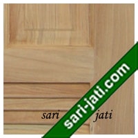 Detil panil bevel dan krepyak tanam, pintu gudang panil krepyak kayu jati SLP  6A1