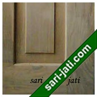 Detil pintu panil kaca kayu jati perhutani I panil bevel SGP 2A7