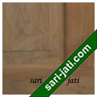 Detil panil bevel pintu panil kaca vertikal kayu jati perhutani I SGP 2A8
