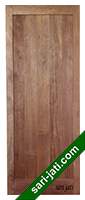 Desain pintu kontemporer panil solid gelombang dari kayu meranti mahoni kamper merbau jati, tipe SCP 1E3 harga murah