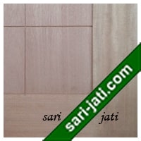 detil pintu minimalis kayu kamper panil solid flat variasi alur nad vertikal dan horisontal SFP 1E7