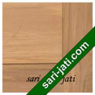 Detil Pintu Panel Solid Flat Alur Nad Jati