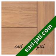 Detil Pintu Panel Solid Flat Alur Nad Merbau