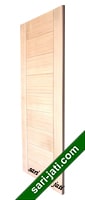 pintu minimalis kayu kamper panil solid flat variasi alur nad vertikal dan horisontal SFP 9A2