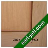 Harga pintu panil kayu jati perhutani I plywood 1 kotak variasi alur nad horisontal dari mega teak, detil desain tipe SPFP 1B5 murah
