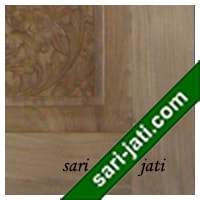 Detil panil bevel, pintu ukir kayu jati perhutani I SCD 1A2
