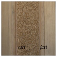 Detil panil ukir, pintu ukir kayu jati perhutani I SCD 1A2