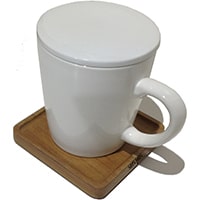 Dekorasi rumah, perlengkapan makan dan dapur, tatakan gelas dari kayu jati perhutani I tipe HDCT 015100