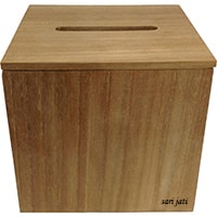 Harga dekorasi rumah, perlengkapan kamar mandi, tempat tissue dari kayu jati perhutani I finishing acrylic water based tipe HDTB 120130130 murah