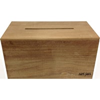 perhutani teak wood tissue box HDTB 120130230