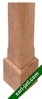Tiang tangga minimalis ukuran 10 x 10 cm kayu merbau model SC 101002