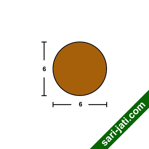 Desain lis geometris lingkaran ukuran diameter 6 cm model SCM 6060