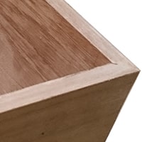 Harga dekorasi rumah hiasan dinding dan meja, vas bunga dari kayu jati perhutani I finishing acrylic water based tipe HDVS 0002 murah