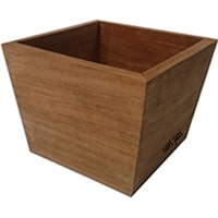 Harga dekorasi rumah hiasan dinding dan meja, vas bunga dari kayu jati perhutani I finishing acrylic water based tipe HDVS 0002 murah